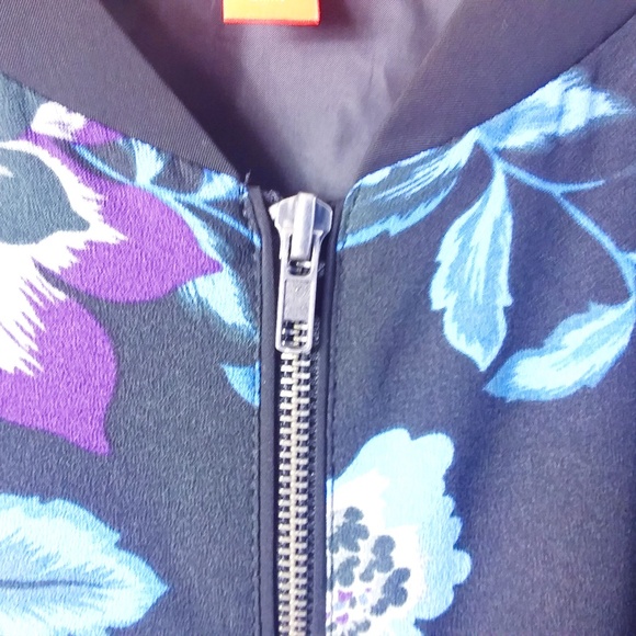 Joe Fresh Floral Bomber Jacket L/G - Picture 6 of 15